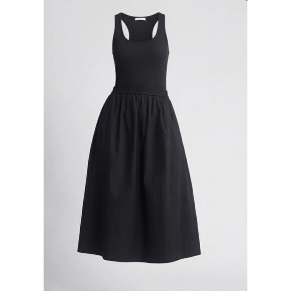 Nation LTD Dresses & Skirts - Nation LTD Sadelle Clean Combo Midi Dress Black NWT Size Small Mixed Media